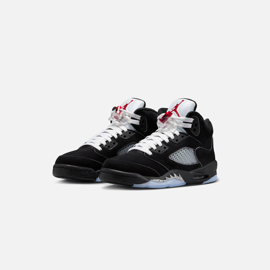 Black / Silver / Red / White Kids' Kith Nike GS Air Jordan 5 Retro OG Reimagined Sneakers | 1253-ZUDTF