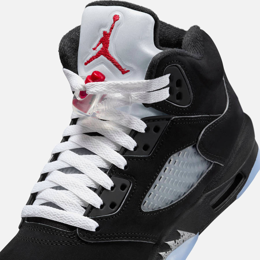 Black / Silver / Red / White Kids' Kith Nike GS Air Jordan 5 Retro OG Reimagined Sneakers | 1253-ZUDTF