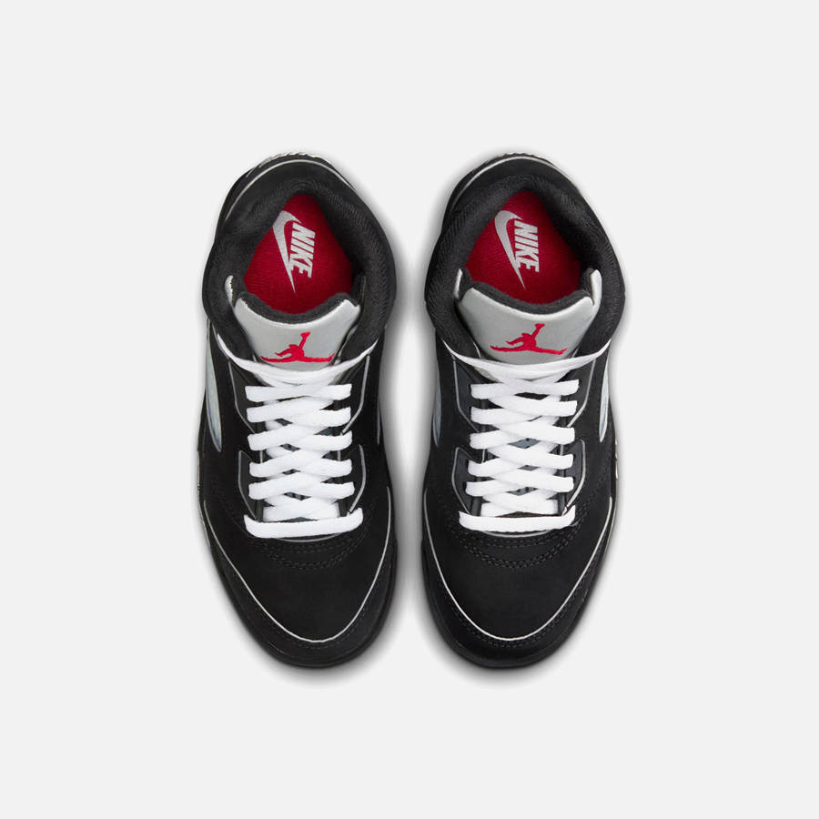 Black / Silver / Red / White Kids' Kith Nike PS Air Jordan 5 Retro OG Reimagined Sneakers | 5481-KFIEQ