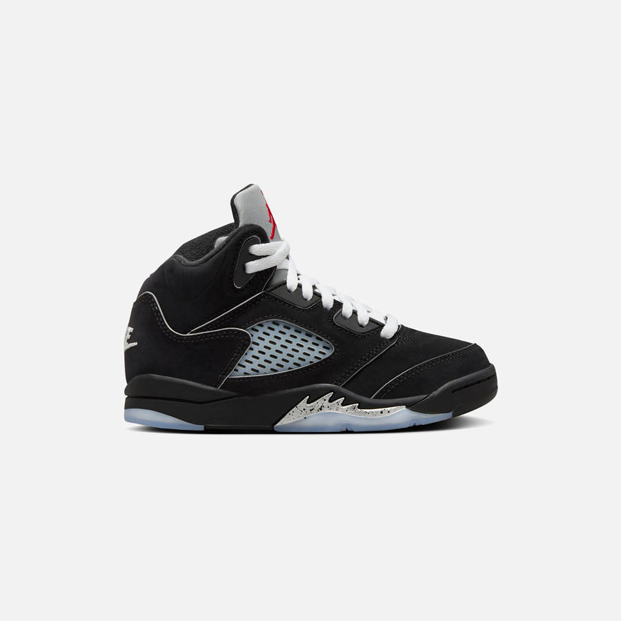 Black / Silver / Red / White Kids\' Kith Nike PS Air Jordan 5 Retro OG Reimagined Sneakers | 5481-KFIEQ