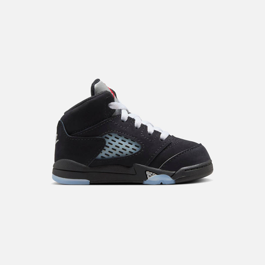 Black / Silver / Red / White Kids' Kith Nike TD Air Jordan 5 Retro OG Reimagined Sneakers | 8352-MRAVD