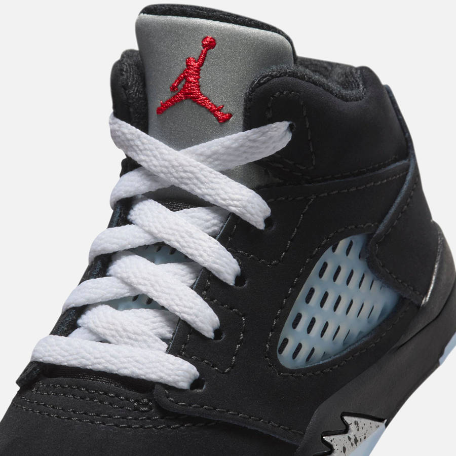 Black / Silver / Red / White Kids' Kith Nike TD Air Jordan 5 Retro OG Reimagined Sneakers | 8352-MRAVD