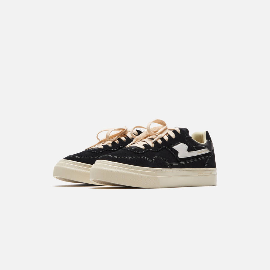 Black / White Men Kith Stepney Workers Club Pearl S-Strike Suede Sneakers | 9483-KFGYB