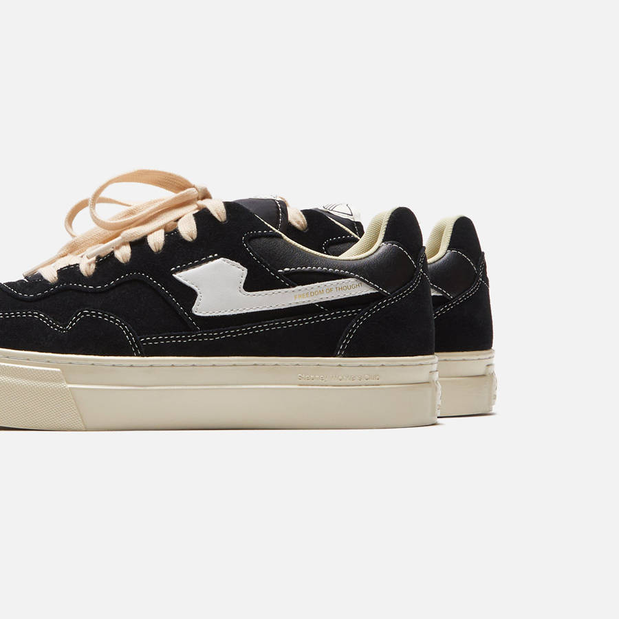 Black / White Men Kith Stepney Workers Club Pearl S-Strike Suede Sneakers | 9483-KFGYB
