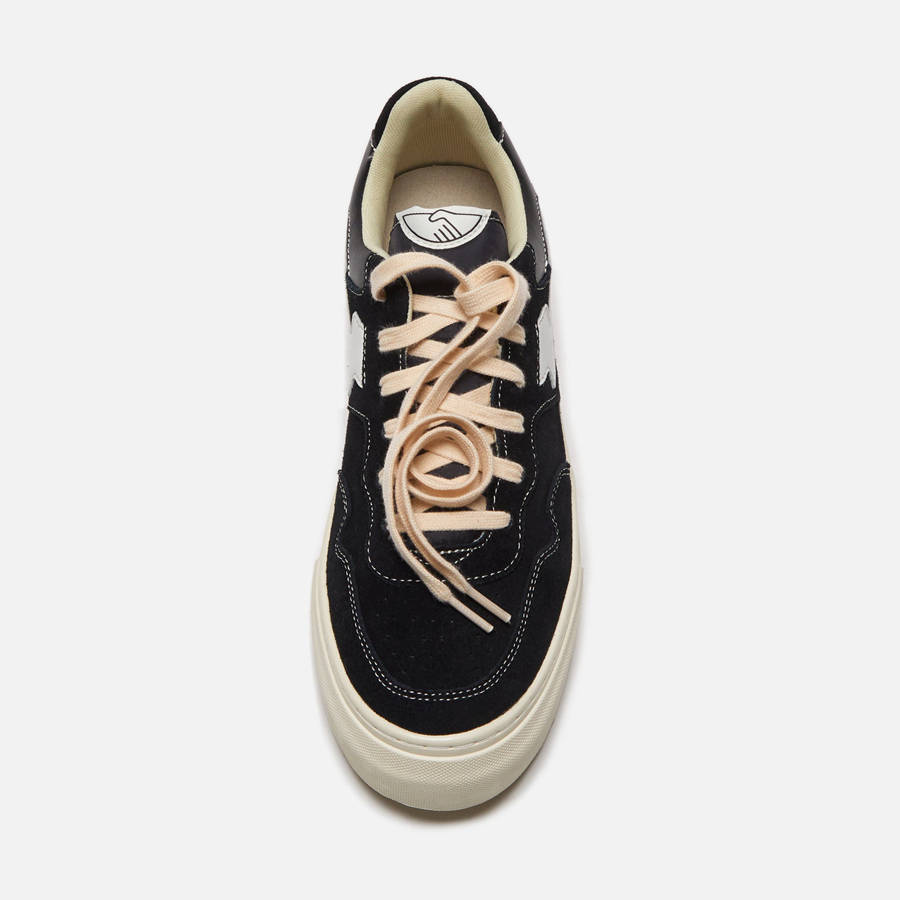 Black / White Men Kith Stepney Workers Club Pearl S-Strike Suede Sneakers | 9483-KFGYB