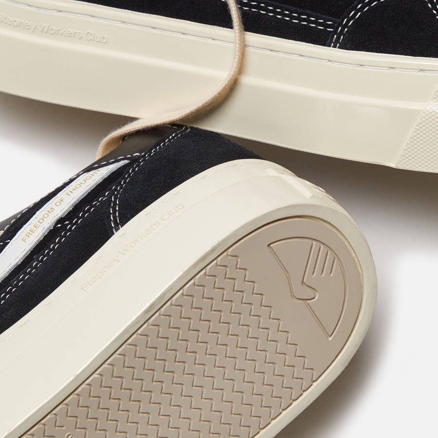 Black / White Men Kith Stepney Workers Club Pearl S-Strike Suede Sneakers | 9483-KFGYB