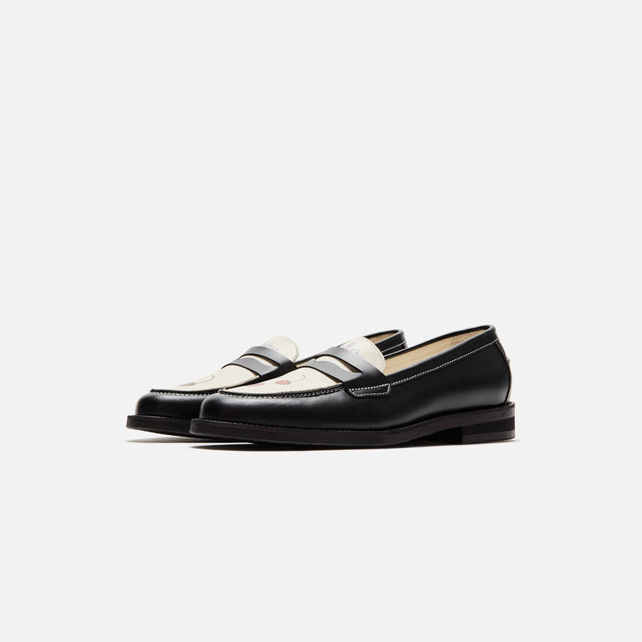Black / White Women Kith DUKE + DEXTER WMNS Wilde Cherry Penny Loafers | 2739-OSFTM