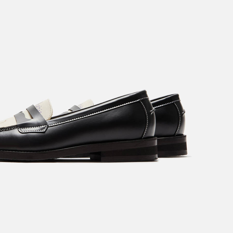 Black / White Women Kith DUKE + DEXTER WMNS Wilde Cherry Penny Loafers | 2739-OSFTM