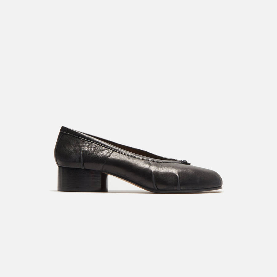 Black / White Women Kith Margiela Tabi Ballerina Heels | 5497-YVDWI