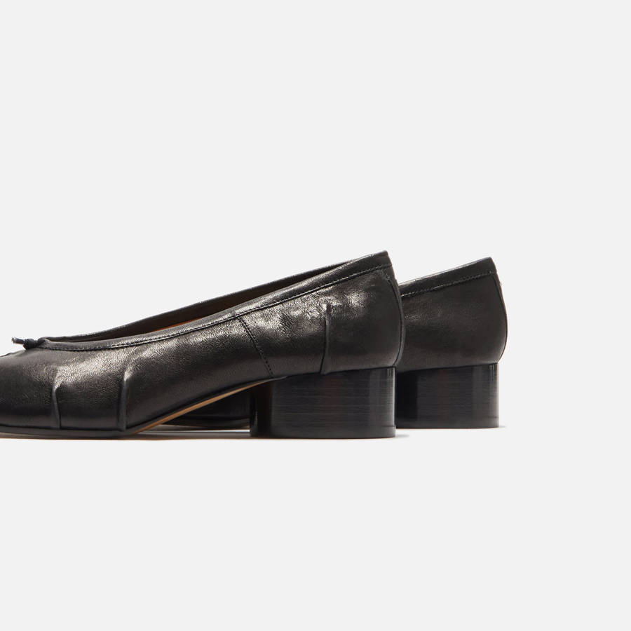 Black / White Women Kith Margiela Tabi Ballerina Heels | 5497-YVDWI
