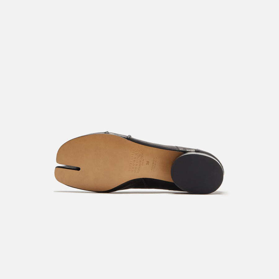 Black / White Women Kith Margiela Tabi Ballerina Heels | 5497-YVDWI