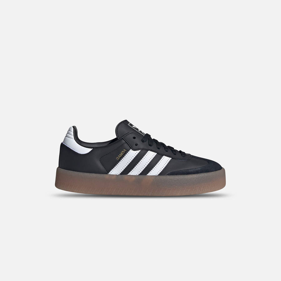 Black / White / Gold Women Kith adidas WMNS Sambae Sneakers | 2687-EQGMJ