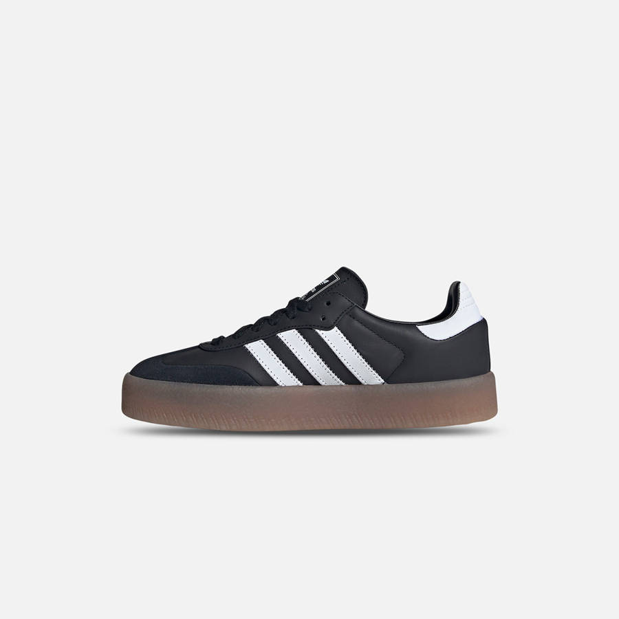 Black / White / Gold Women Kith adidas WMNS Sambae Sneakers | 2687-EQGMJ