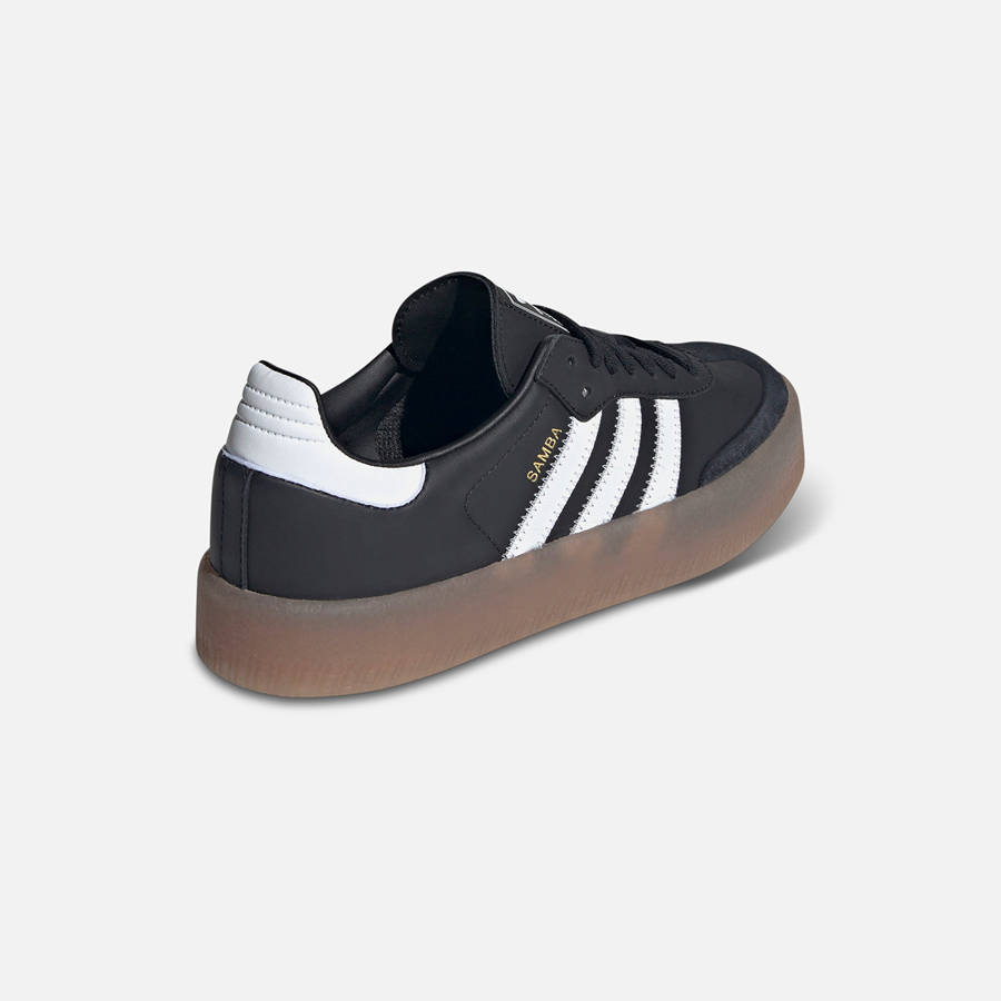 Black / White / Gold Women Kith adidas WMNS Sambae Sneakers | 2687-EQGMJ