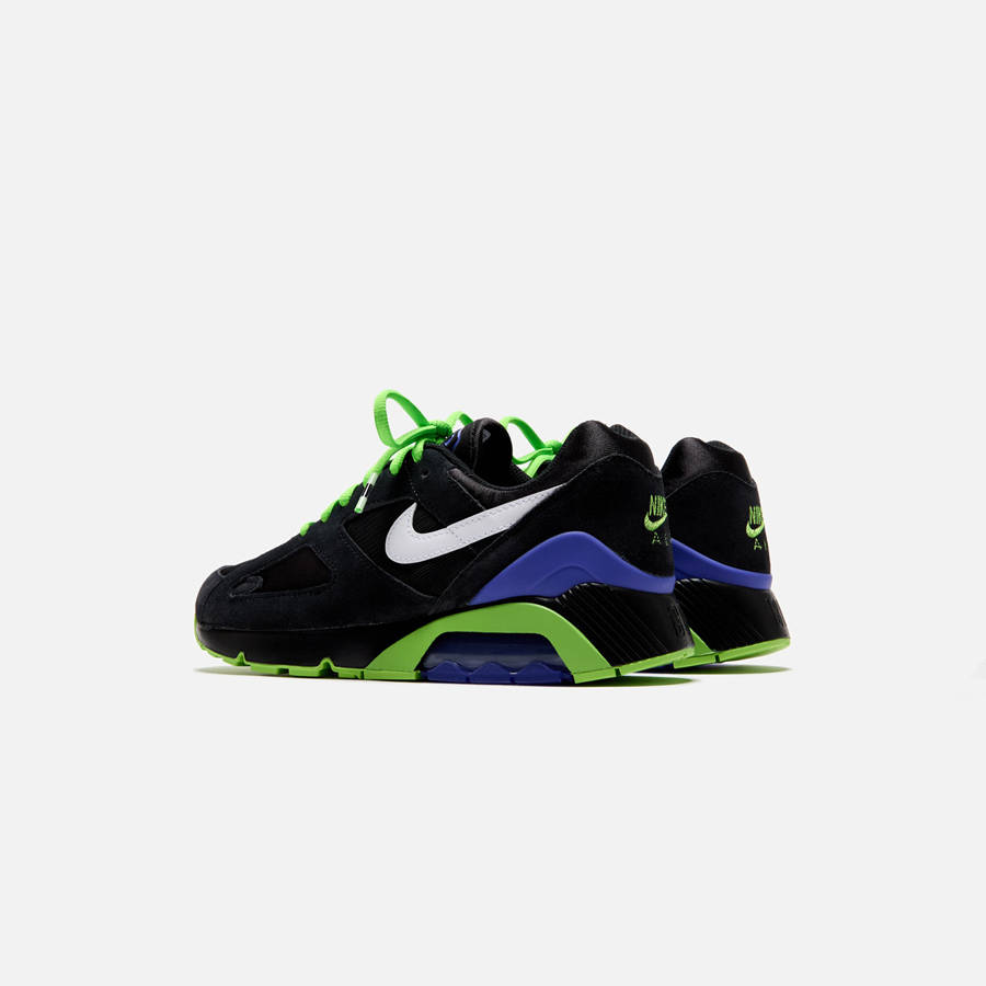 Black / White / Green Men Kith Nike Air 180 QS Sneakers | 2638-CASMX