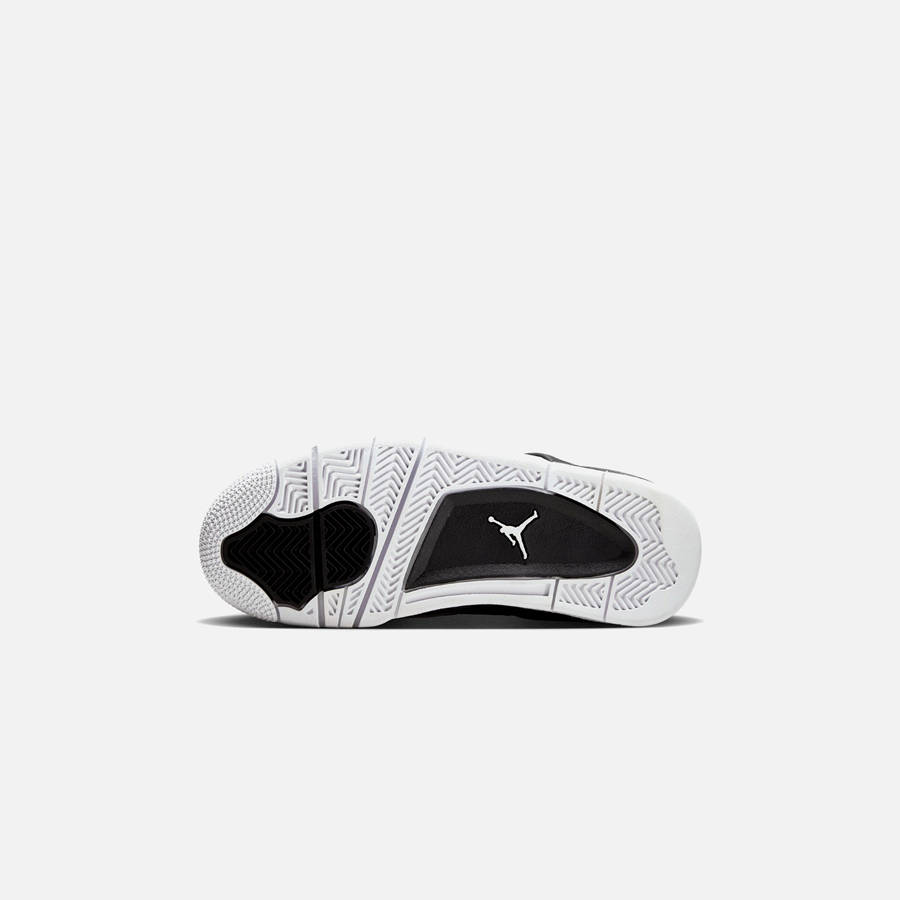 Black / White / Grey / Platinum Kids' Kith Jordan GS Air Jordan 4 Retro Sneakers | 8730-EAUKI