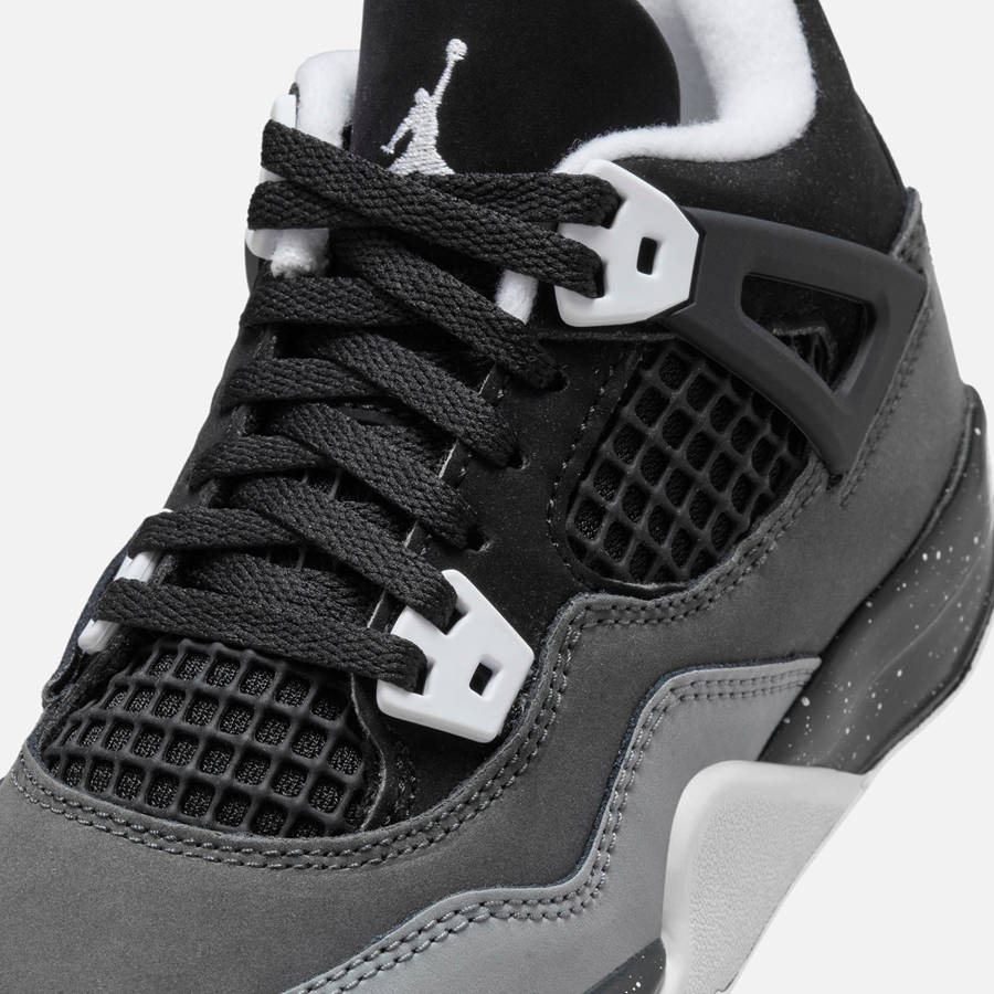 Black / White / Grey / Platinum Kids' Kith Jordan PS Air Jordan 4 Retro Sneakers | 0483-EPZFQ