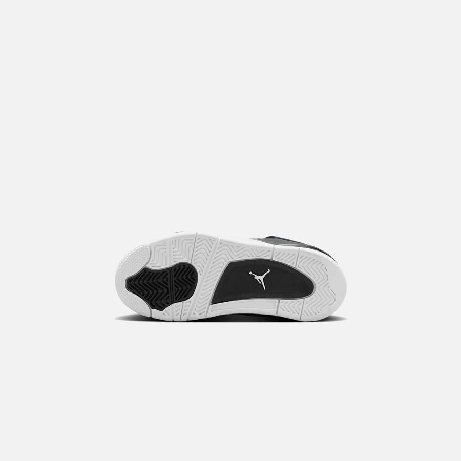 Black / White / Grey / Platinum Kids' Kith Jordan PS Air Jordan 4 Retro Sneakers | 0483-EPZFQ