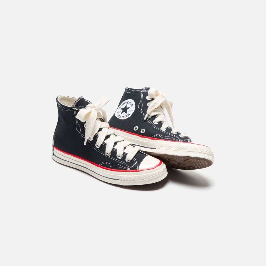 Black / White / Red Men Kith Converse Chuck Taylor All Star '70 High Sneakers | 1094-OQBIV