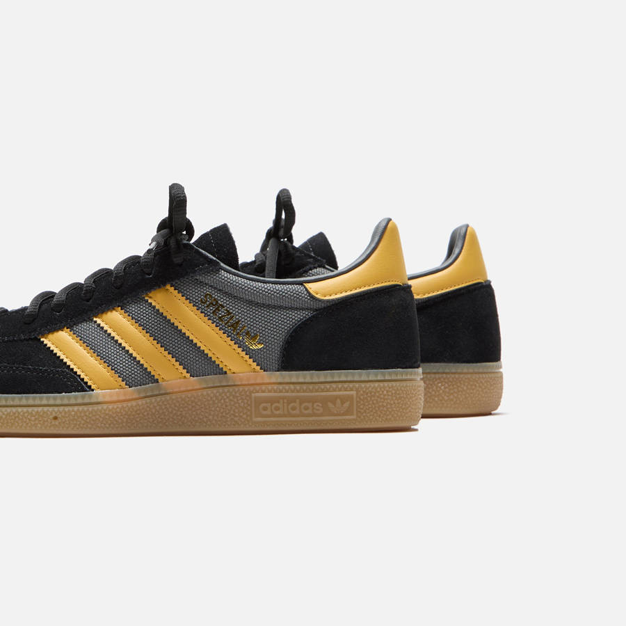 Black / Yellow Men Kith adidas Handball Spezial Sneakers | 6432-MHSPU