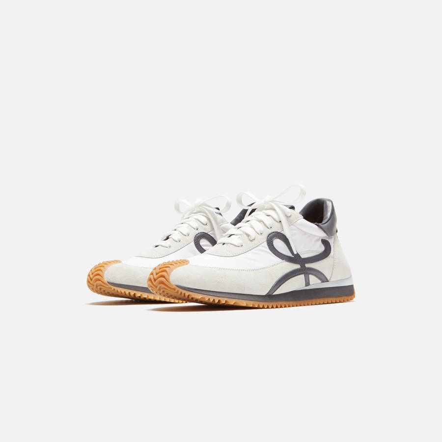 Blue Dark Grey / White Men Kith Loewe Flow Runner Sneakers | 2014-QSUOV