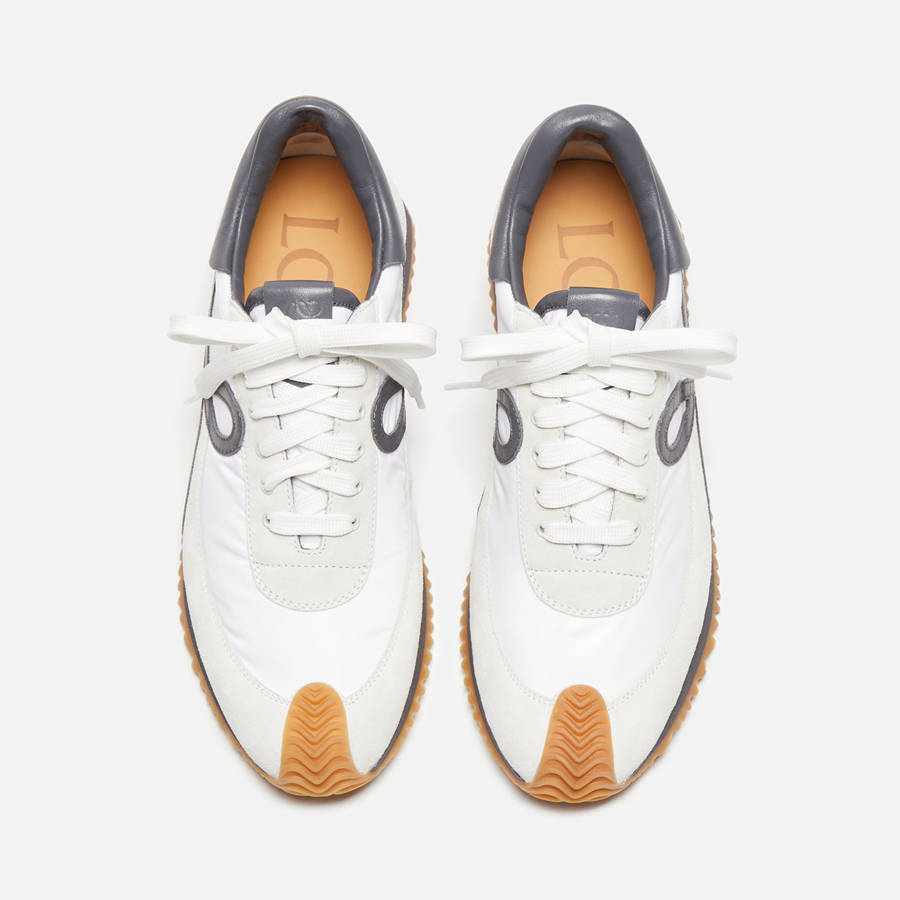 Blue Dark Grey / White Men Kith Loewe Flow Runner Sneakers | 2014-QSUOV