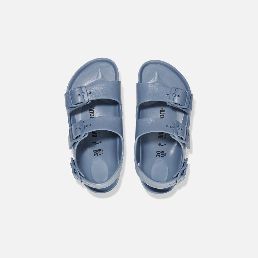 Blue Kids' Kith Birkenstock Milano EVA Sandals | 1074-HXARP