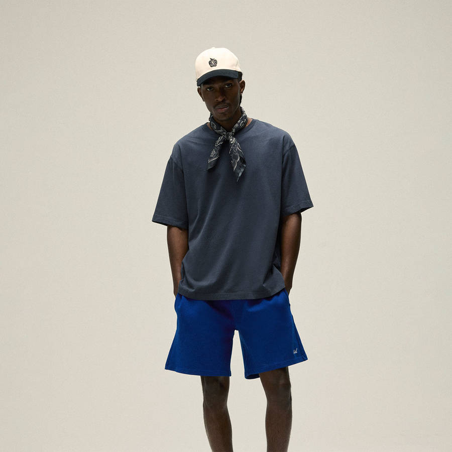 Blue Men Kith Compact Knit Curtis Shorts | 4738-SLIOZ