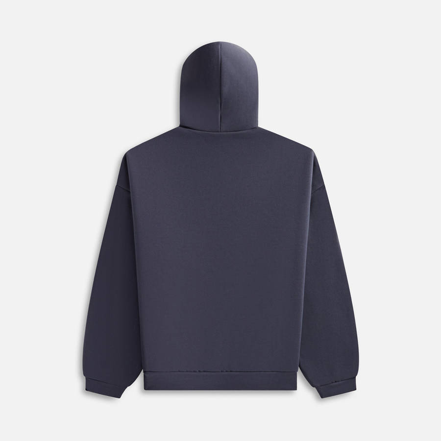 Blue Men Kith Essentials Fleece Hoodie | 4670-HSNCA