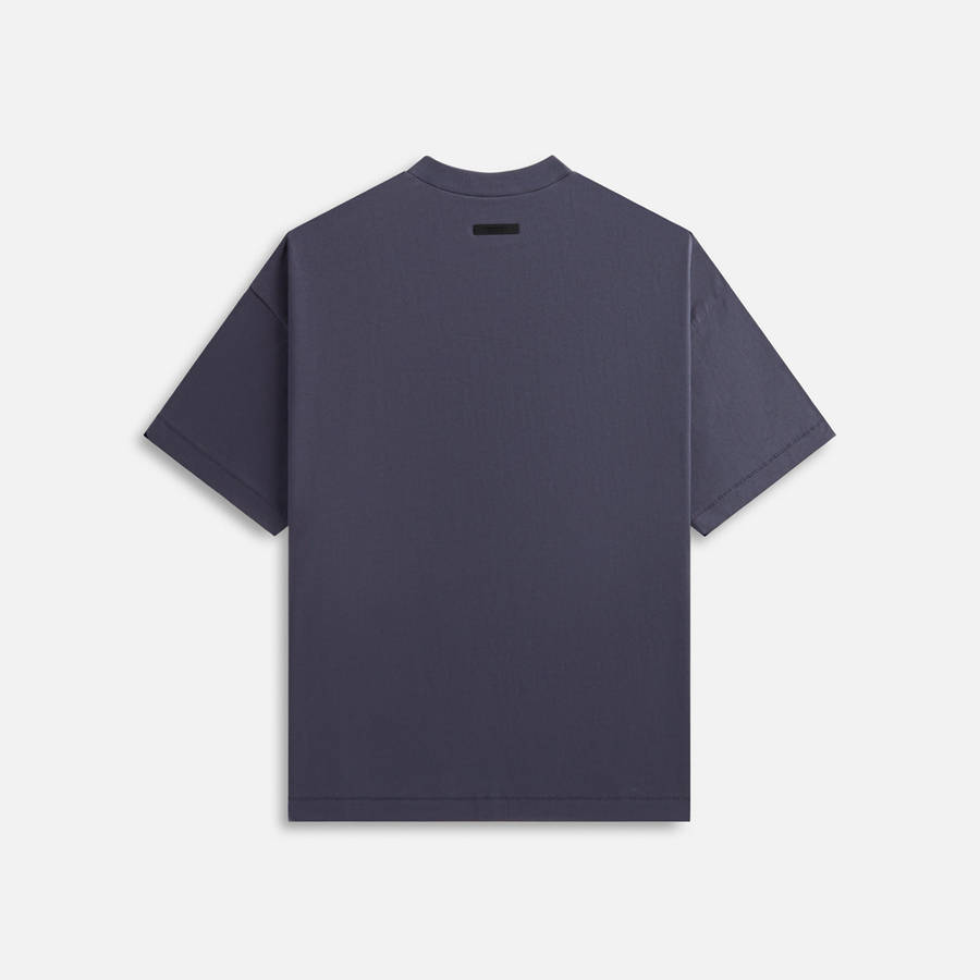 Blue Men Kith Essentials Jersey Crewneck Shirts | 3795-IKOJW