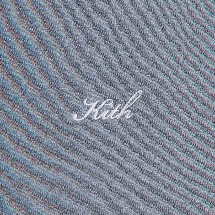 Blue Men Kith Fleece Avery Hooded Bomber Jackets | 0819-WJEZV