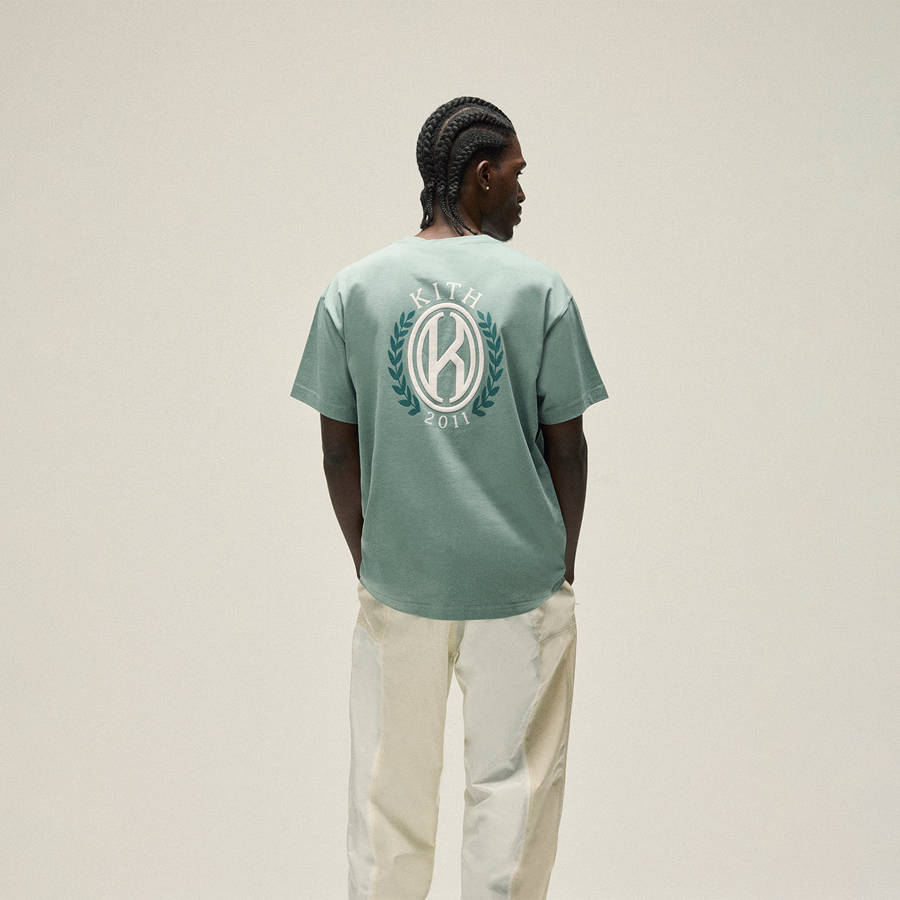 Blue Men Kith K Shield Pocket T-Shirt | 7584-HVBXR