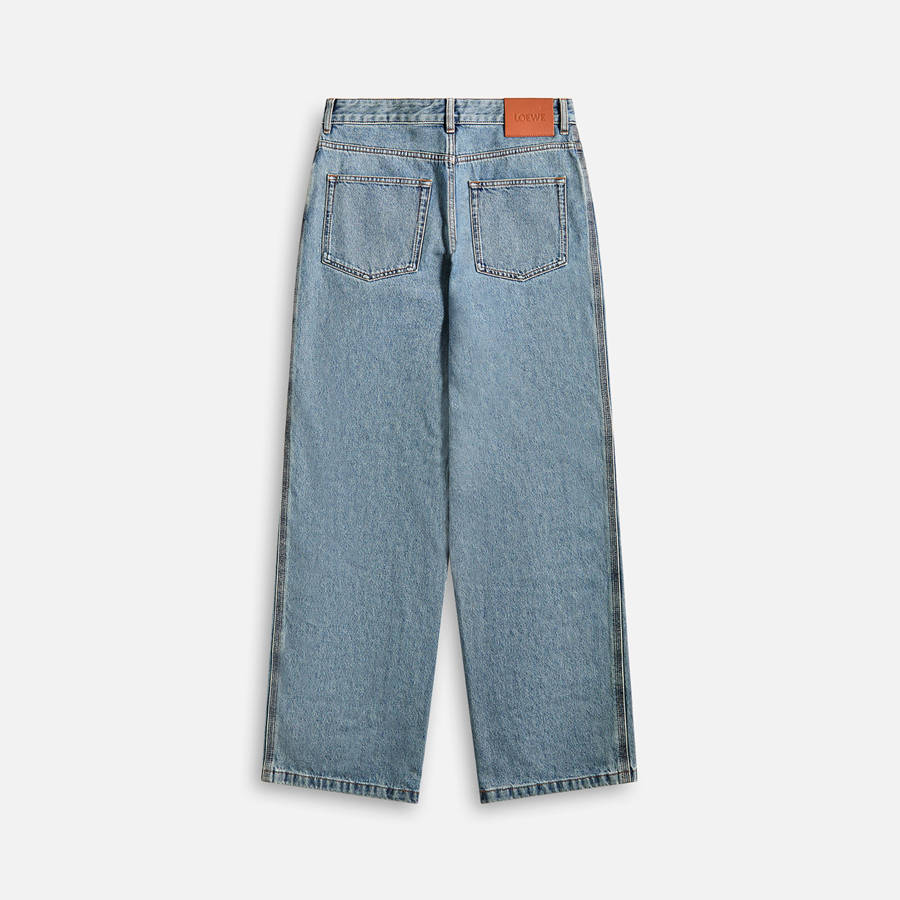 Blue Men Kith Loewe Anagram Baggys Pants | 6487-JVYHB