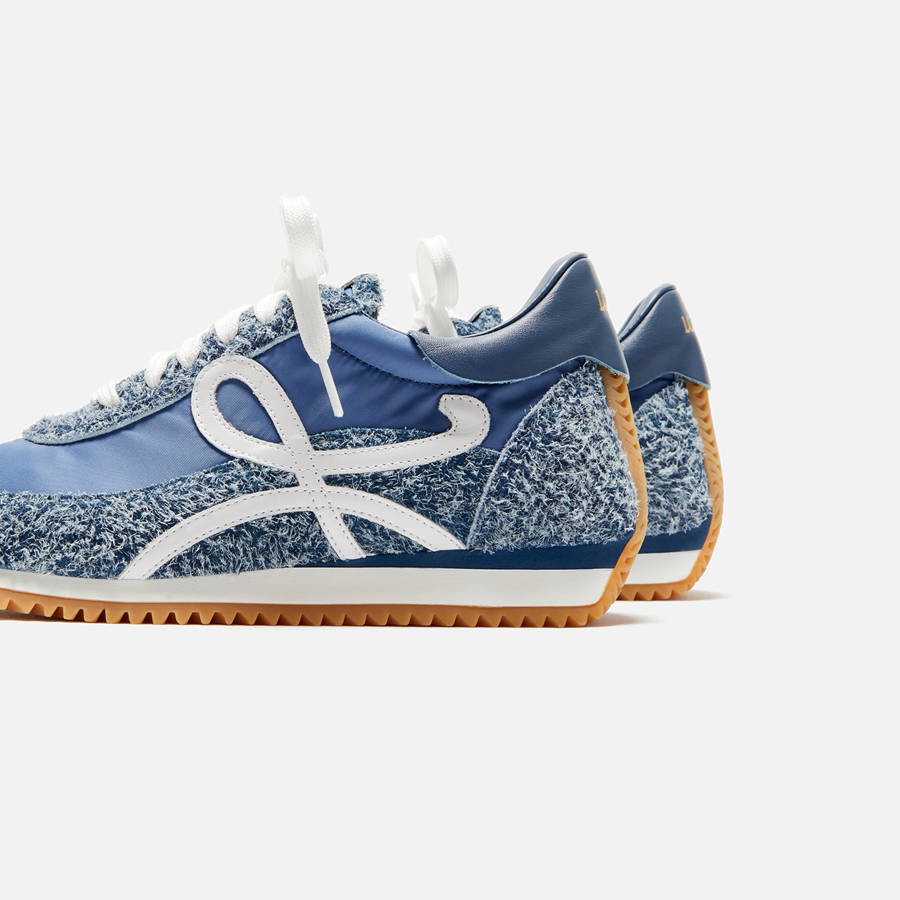 Blue Men Kith Loewe Flow Runner Sneakers | 2193-BVGUX