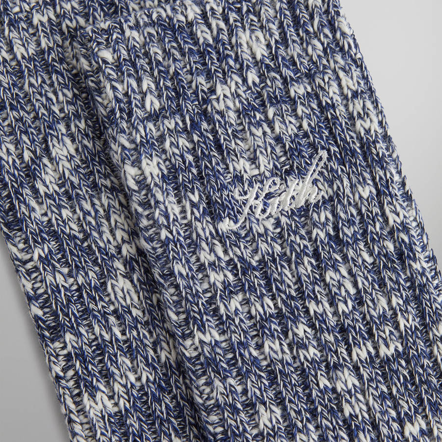 Blue Men Kith Marled Lightweight Camp Socks | 2601-WIVSL