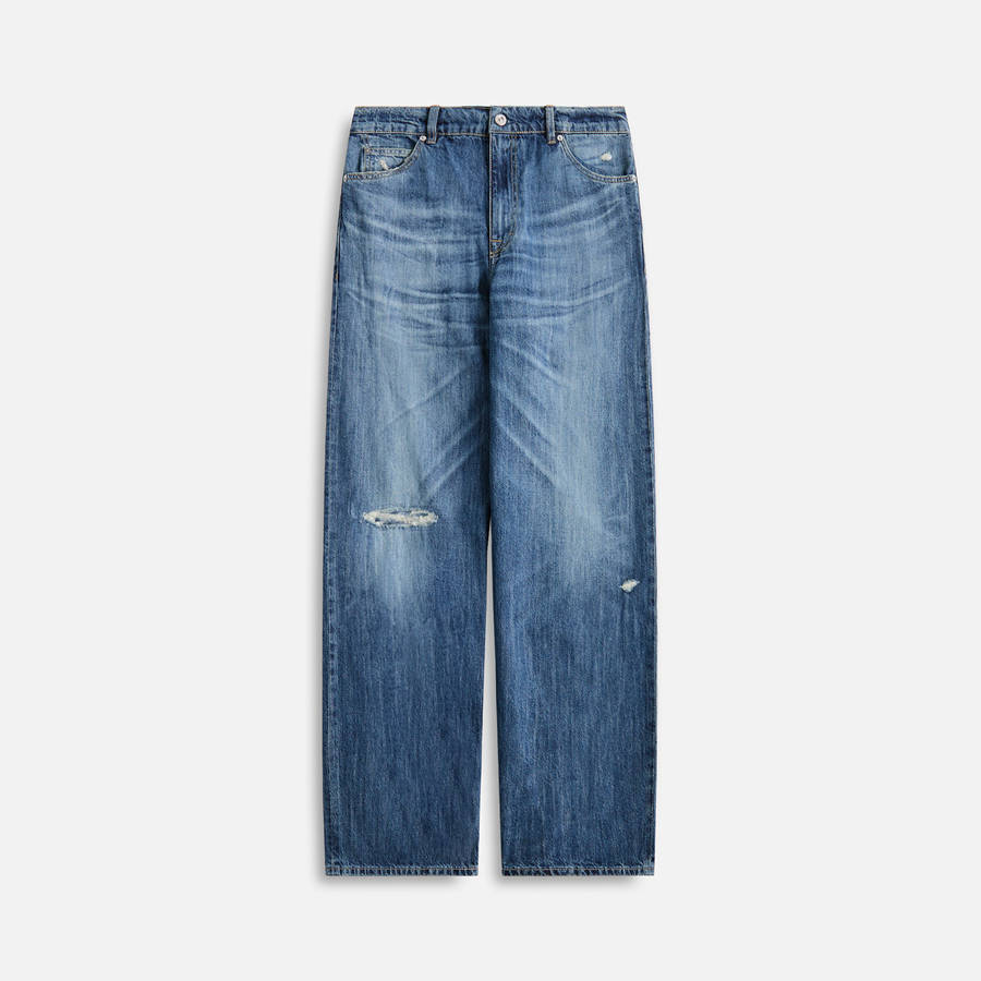 Blue Men Kith Our Legacy Vast Cut Vintage Rubber Repair Denims Jeans | 7651-ZSAQC