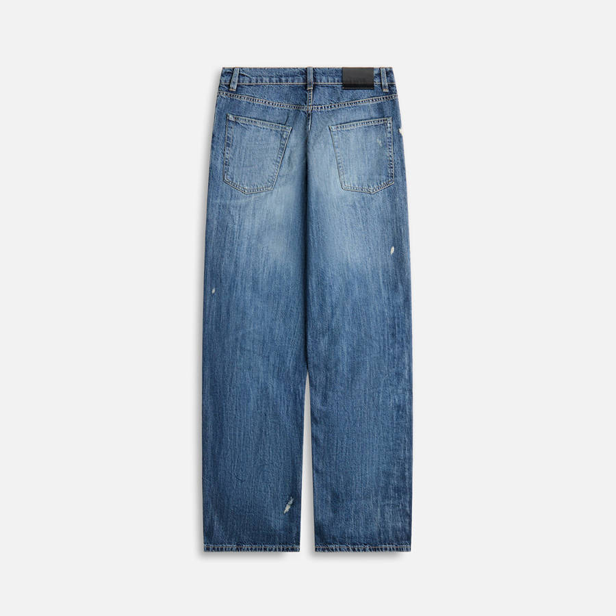 Blue Men Kith Our Legacy Vast Cut Vintage Rubber Repair Denims Jeans | 7651-ZSAQC