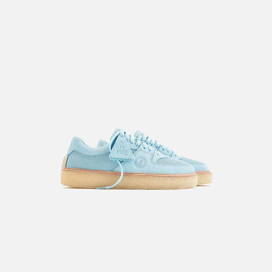 Blue Men Kith Ronnie Fieg for Clarks Season 2 Sandford Sneakers | 0387-BKFEQ