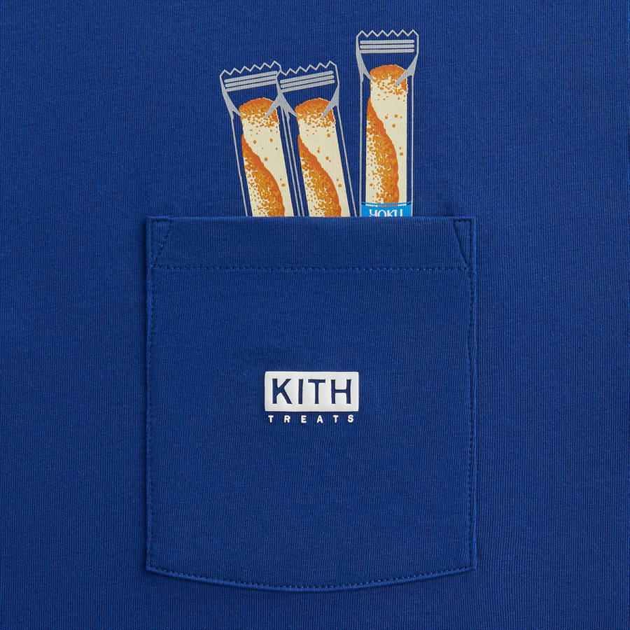 Blue Men Kith Treats for YOKU MOKU Pocket T-Shirt | 9527-KWFJE