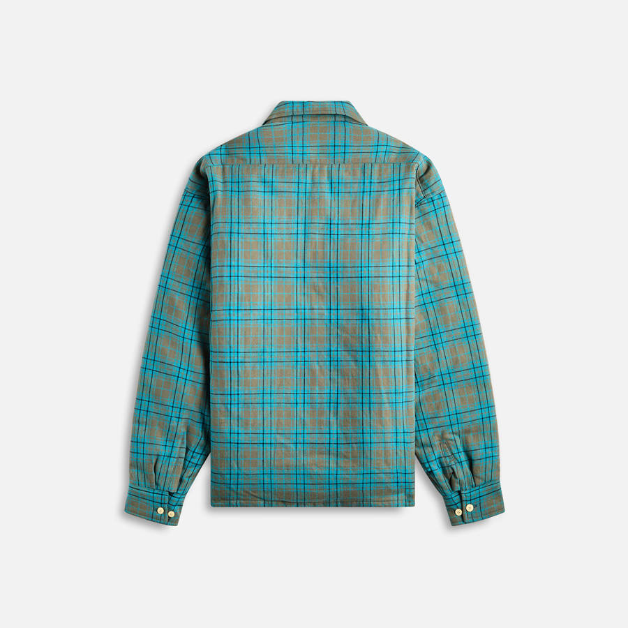 Blue Men Kith Visvim Keesey Check Down Jackets | 2751-HWFKN