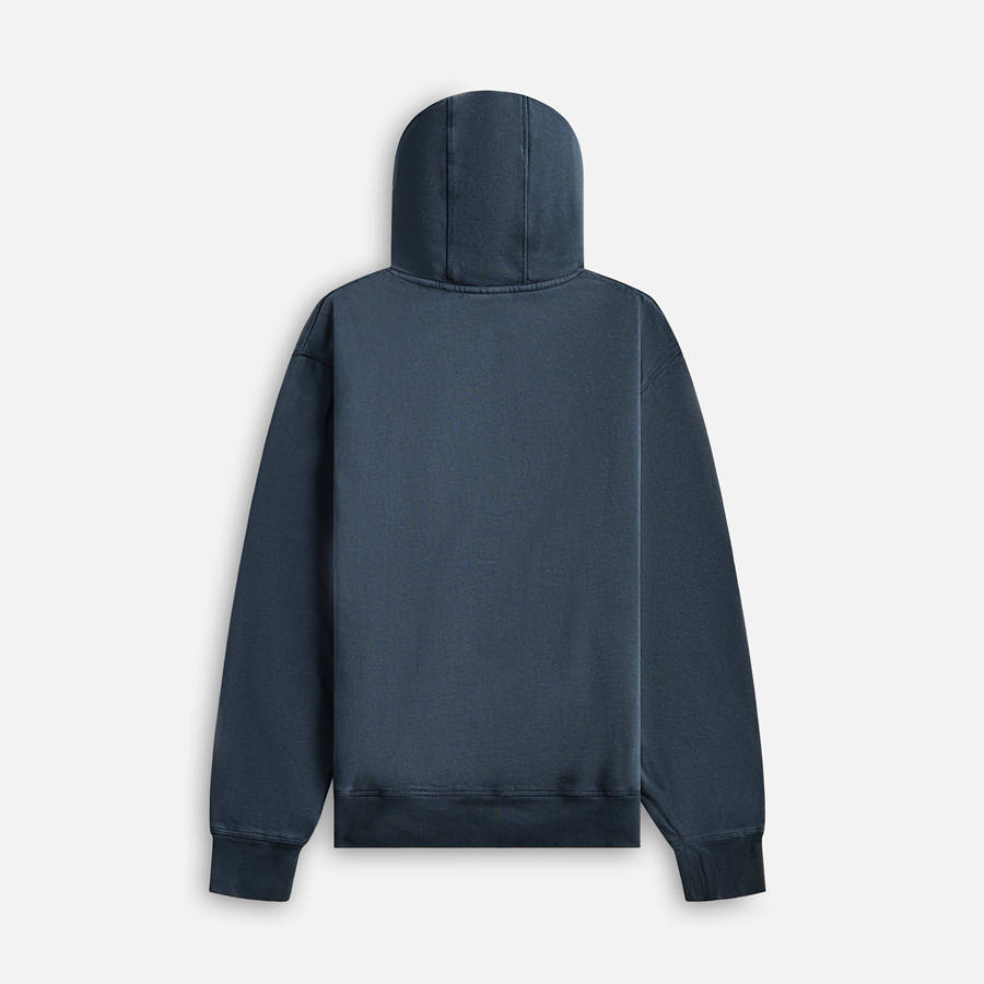Blue Men Kith by Parra Oval Logo Hooded Sweatshirts | 2768-RIFYA