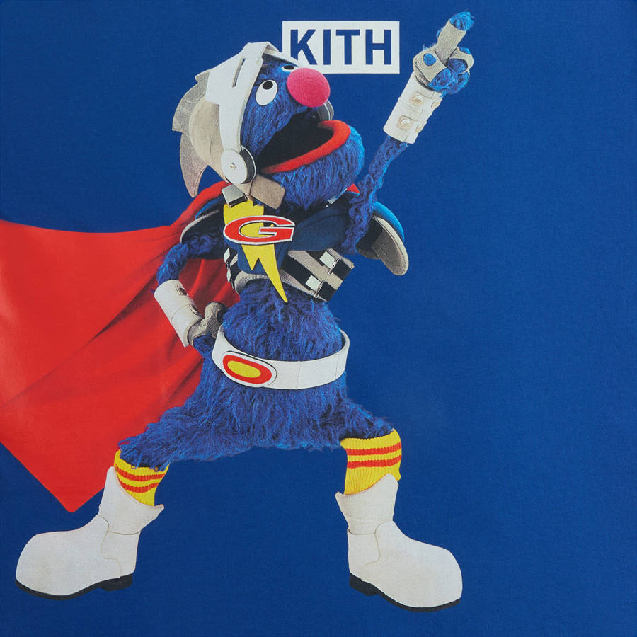 Blue Men Kith for Sesame Street Super Grover Shirts | 2903-QOSZT