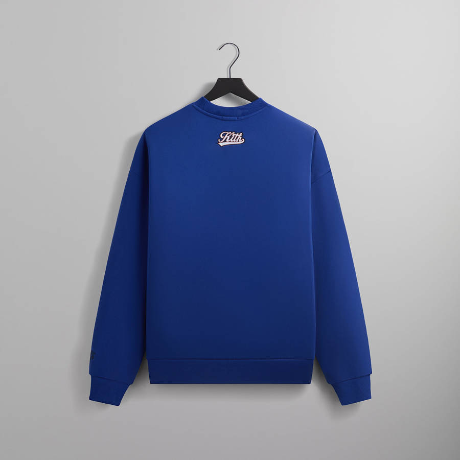 Blue Men Kith for the New York Knicks Script Vintage Nelson Crewneck Sweatshirts | 7821-RIWYP