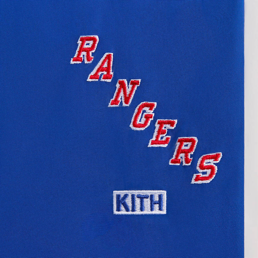Blue Men Kith for the New York Rangers Nylon Track Pants | 9673-MERFT