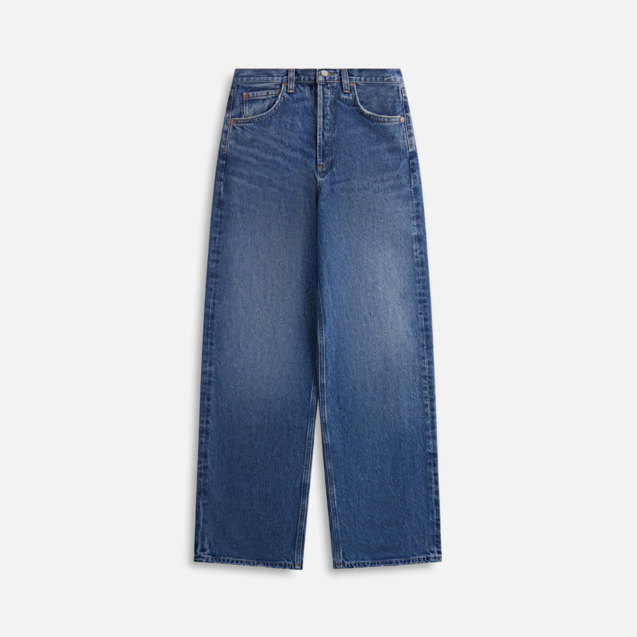 Blue Women Kith Agolde Low Slung Baggy Jeans | 7402-WKTBP