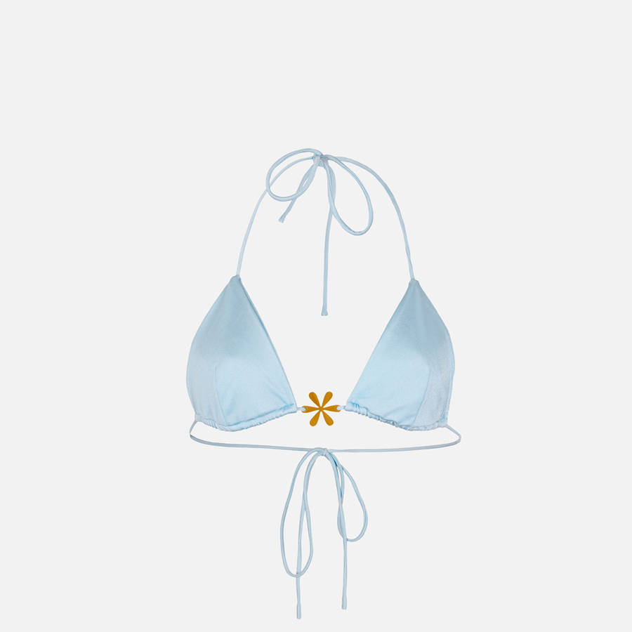 Blue Women Kith Asta Resort Juliana Bikini Top Swim | 3627-GBEHS