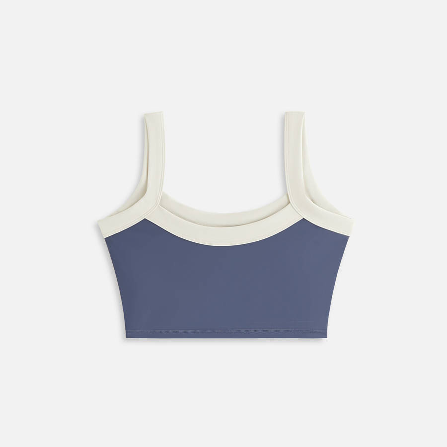 Blue Women Kith Blocked Terra Active Tank Shirts | 0713-CMXRH