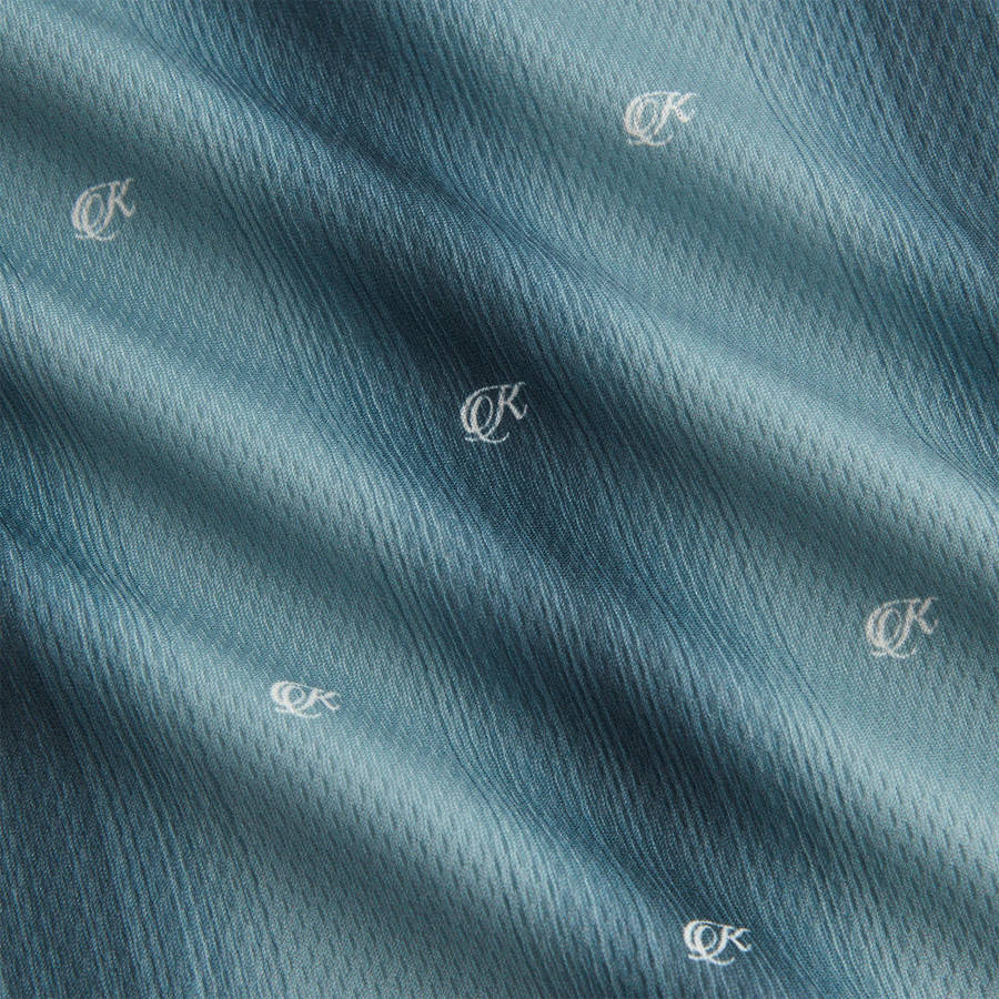 Blue Women Kith Ridley Polo Monogram Long Sleeve Jersey Shirts | 9275-VLRSA