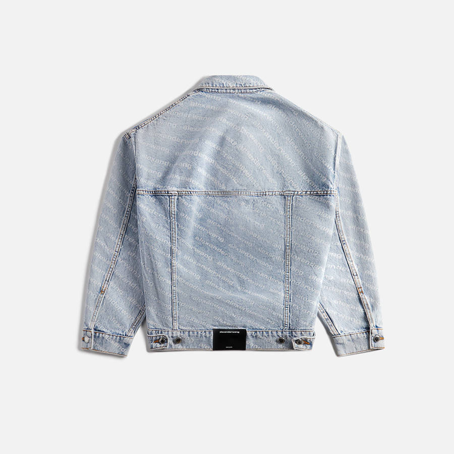 Blue Women Kith T by Alexander Wang Falling Back Jackets | 0352-DZQSL