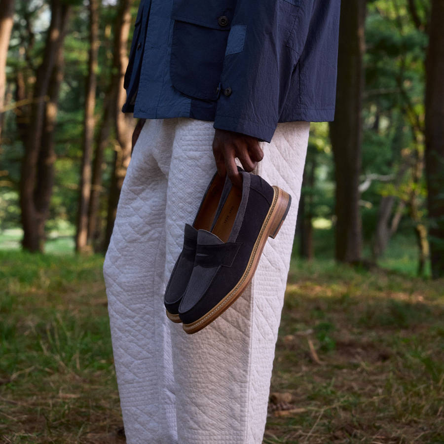 Blue Women Kith for Blackstock and Weber The Ellis Penny Loafers | 4926-SVNJL